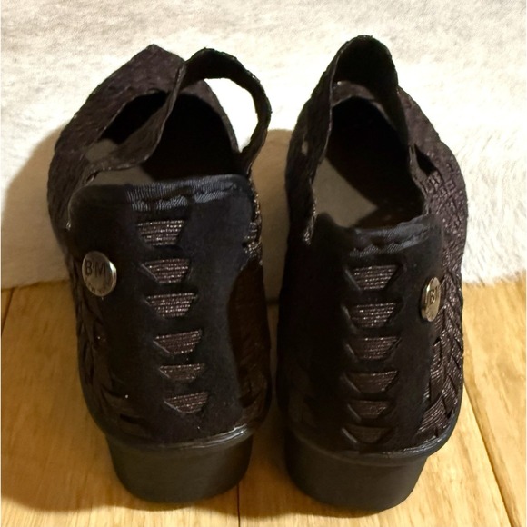 BERNIE MEV Women's Size 39 Mary Jane Woven Weave Wedge Brown Shoes Slip On - Picture 3 of 6